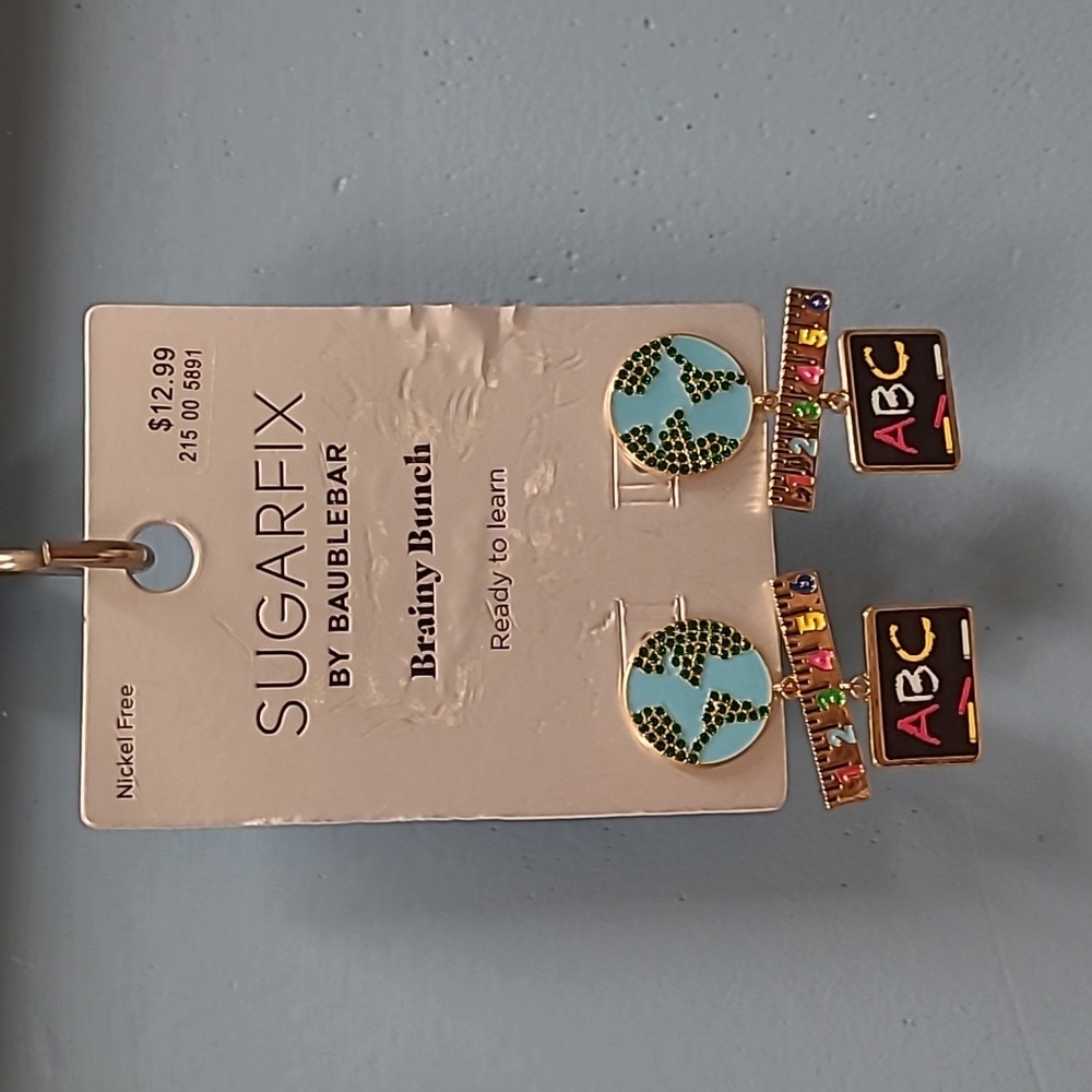 Sugarfix by BaubleBar Teacher School Globe Dangle Earrings